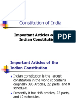 Constitution of India Important Articles