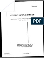 ANSI - ASQ Z1.4 - Sampling Procedures and Tables For Inspection by Attributes - 2003