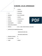 PLAN DE MEJORA DE LOS APRENDIZAJES MATEMÁTICA, COMUNICACIÓN, CIENCIAS SOCIALES Y C Yt. FUERABAMBA 2019