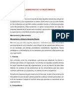 La Administracion y Su Medio Ambiente