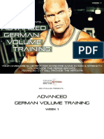 Advanced German Volume Training - Week 1