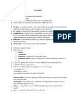 Natural Law Notes PDF