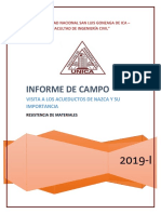 Informe Viaje A Acueductos