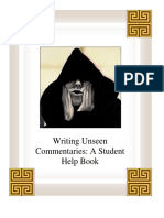 Writing Unseen Commentaries Student Edition PDF