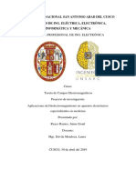 Aplicaciones Del Biolectromagnetismo en Aparatos Electrónicos Especializados en Medicina