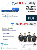 (L3) Ray Optics - Refraction 14th Sept PDF