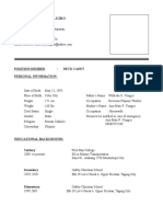 Resume For Deck Cadet PDF