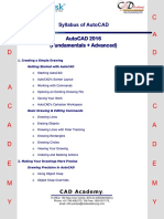 AutoCAD Syllabus Final