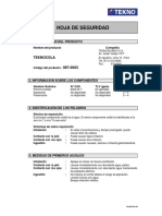 Cas MSDS 009 - Teknocola