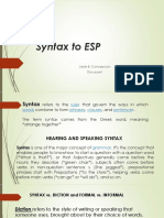 Syntax To ESP