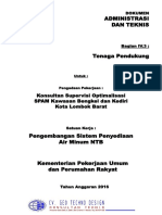 ADMTEK IV.3 Tenaga Pendukung (Inspektor) Supervisi SPAM IKK Narmada