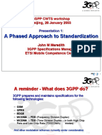 3GPP CWTS Workshop 01 Phased Approach