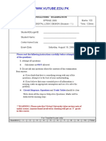 Digital Logic Design - CS302 Spring 2005 Mid Term Paper