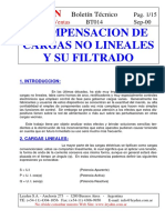 Compensación de Cargas No Lineales y Su Filtrado