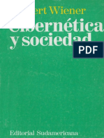 Wiener Norbert - Cibernetica Y Sociedad PDF