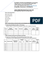 IQAC - Faculty Self-Appraisal Form