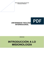 Introduccion A La Misionologia I