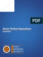 Dcom507 Stock Market Operations PDF