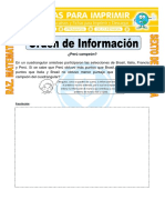 Ejercicios de Orden de Información para Sexto de Primaria