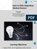 Introduction FDA Regulation of Medical Devices Slides PDF