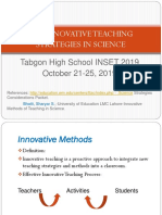 INSET 2019 Powerpoint Tabgon SCIENCE