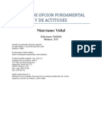 Vidal, Marciano - Moral de Opcion Fundamental y de Actitudes