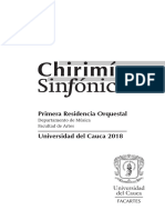 Programa de Mano Chirimía PDF