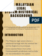 History of The Malaysian Legal System