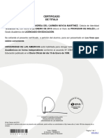 Certificado de Titulo PDF