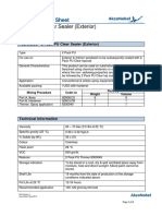 TDS - 2 Pack PU Clear Sealer - Exterior (F92N0ECS)