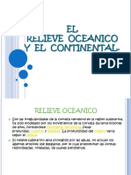 Relieve Oceanico y Continental