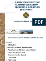 4 ISLAMIC PERSPECTIVE IN ADMINISTRATION - Presentation