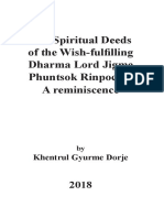 Spiritual Deeds of Jigme Phuntsok Rinpoche