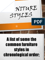 Furniture and Fittings Styles