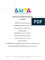 AMPA Music Theatre Monologues - MALE PDF