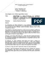 Case Digest Basic Legal Ethics Subject FERDINAND A. CRUZ, Petitioner, vs. ALBERTO MINA, Et - Al., Respondents (G.R. No. 154207, 27 April 2007)