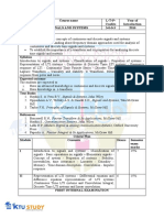 Signals and Systems S5 Syllabus