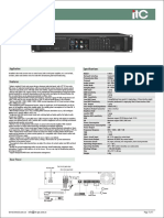 ITC T-7800 Series IP PA Sytem Amplifier T-7860 T-78120 T-78240 T-78350 T-78500