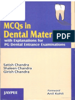 MCQS in Dental Materials With Explanations