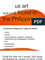 Various Art Forms Found in The Philippines