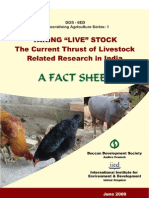 The Current Thrust of Livestock Related Research in India