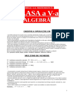 Formule Clasa A Va Algebra