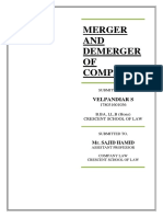 Merger and Demerger of Companies