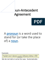 Pronoun-Antecedent Agreement