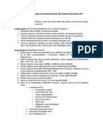 GP - Procedimiento Mantenimiento