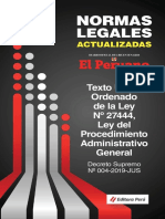 13 Texto Unico Ordenado de La Ley 27444 Ley de Procedimiento Administrativo General 1 PDF