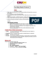 Two Way Radio Protocol