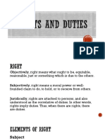 Rights and Duties