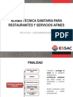 Norma Sanitaria para Restaurantes y Servicios Afines