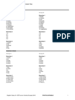 Tests EC - A1P - Answer Key Unit 2